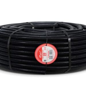 TUBO CORRUGADO ARTICULADO NEGRO 25MM 75M