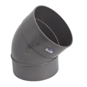 CODO 45º Ø110MM PVC GRIS MACHO-HEMBRA