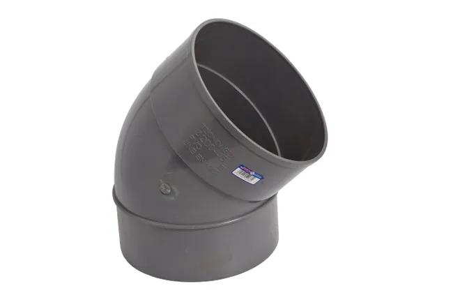 CODO 45º Ø110MM PVC GRIS MACHO-HEMBRA